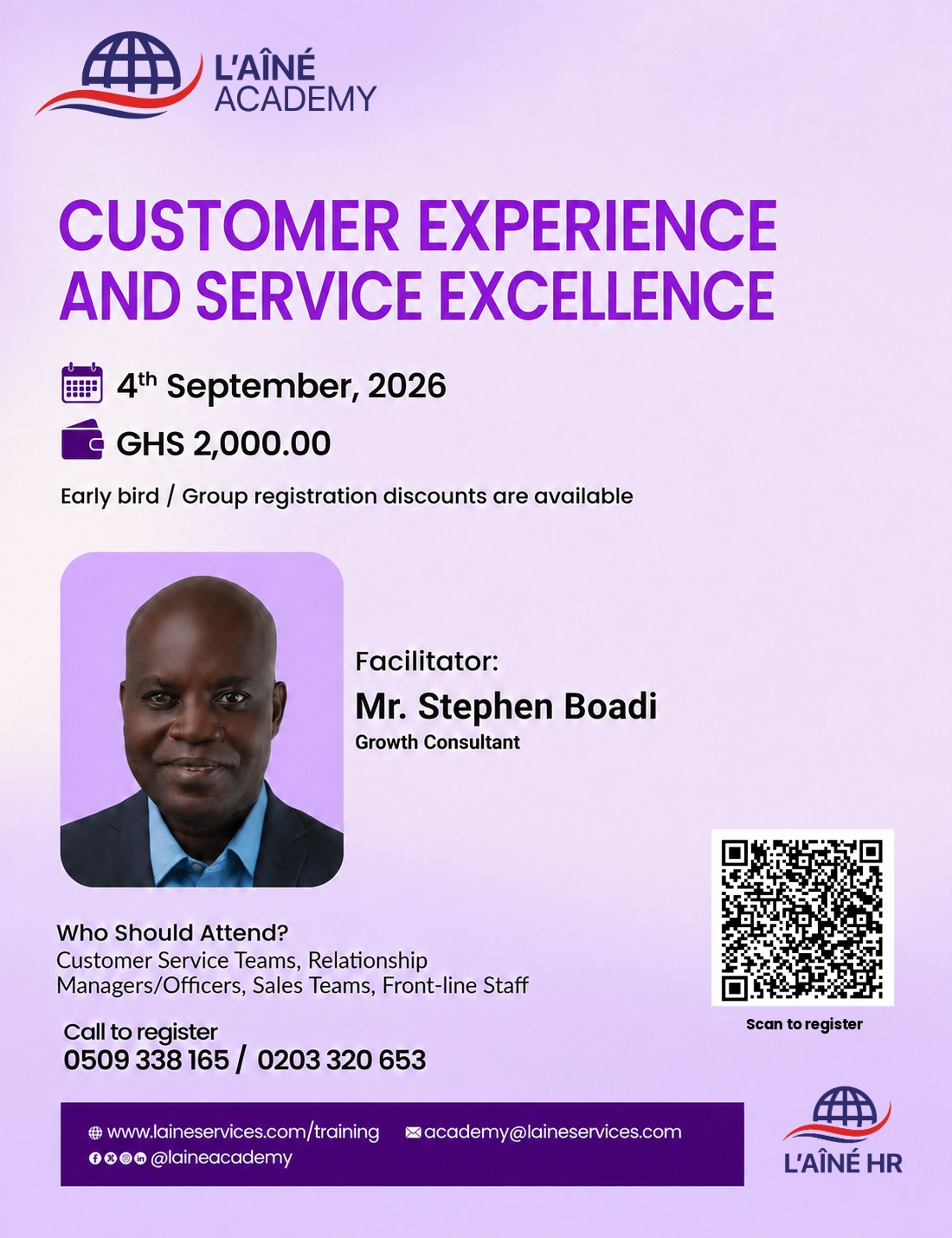 Customer Experience & Service Excellence flyer