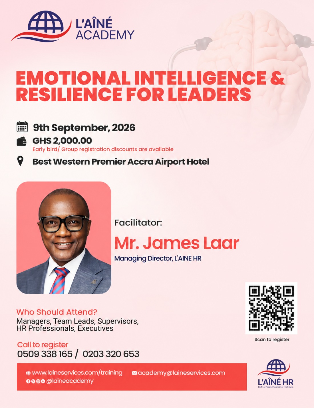 Emotional Intelligence & Resilience for Leaders flyer