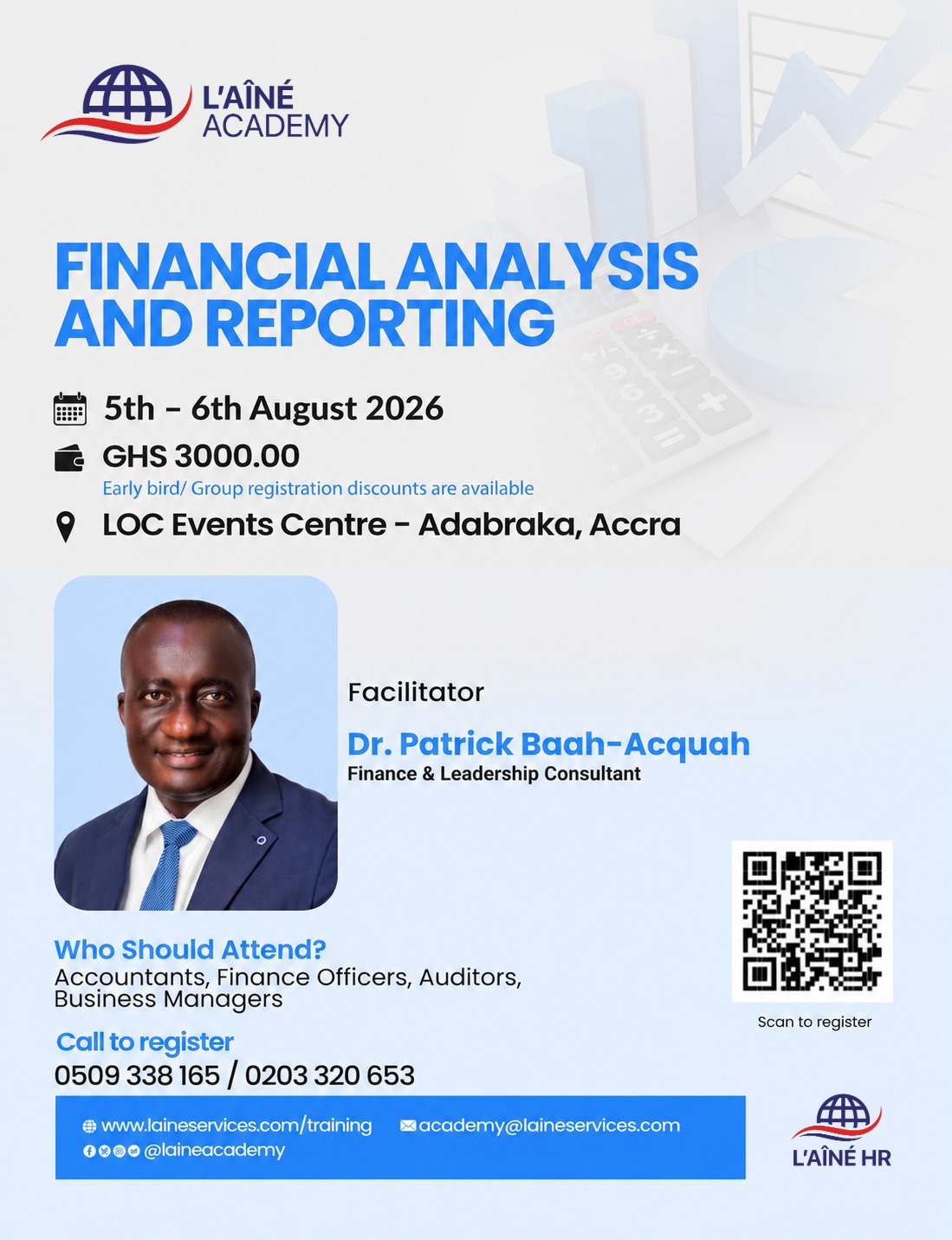 Financial Analysis & Reporting flyer