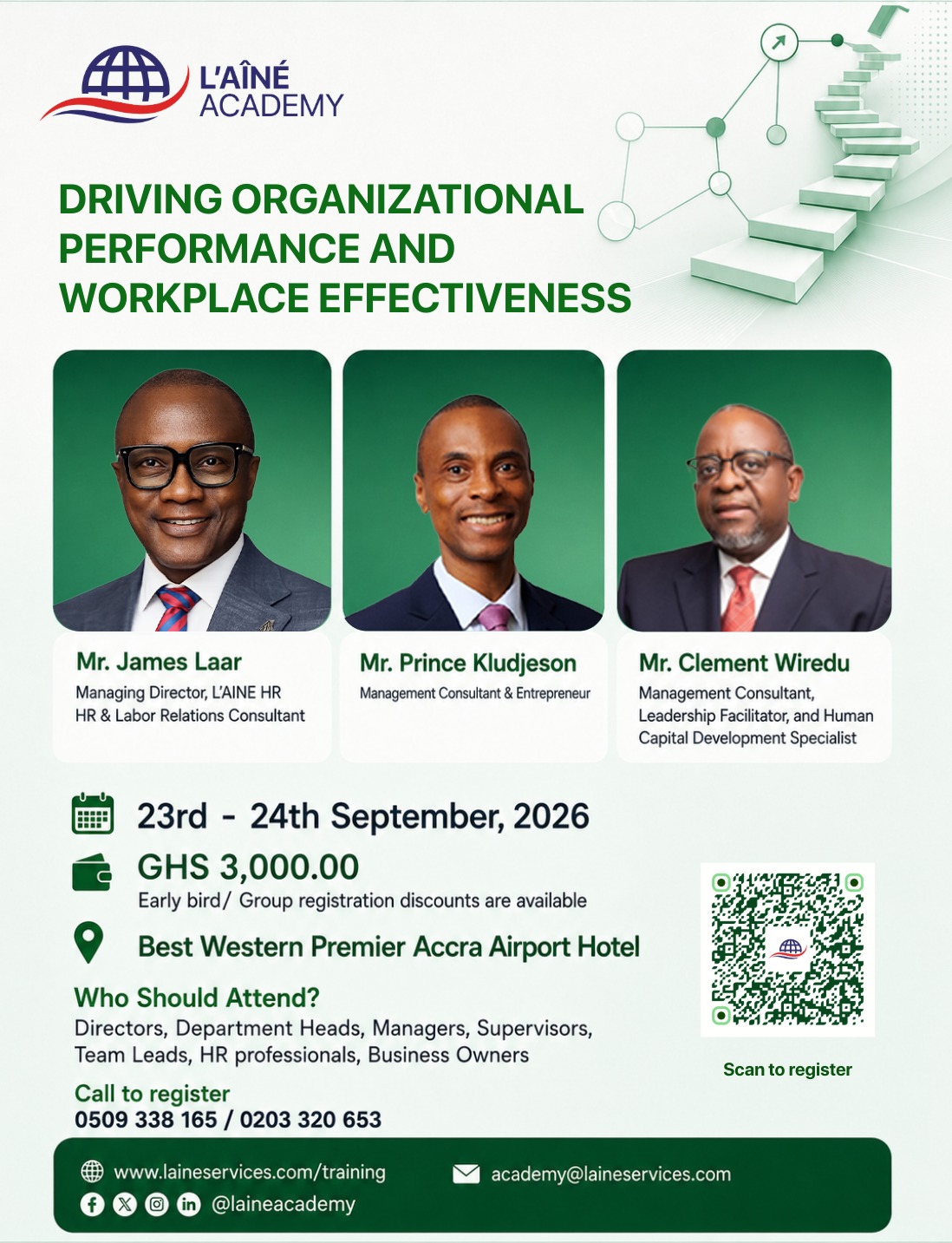 Driving Organisational Performance & Workplace Effectiveness flyer