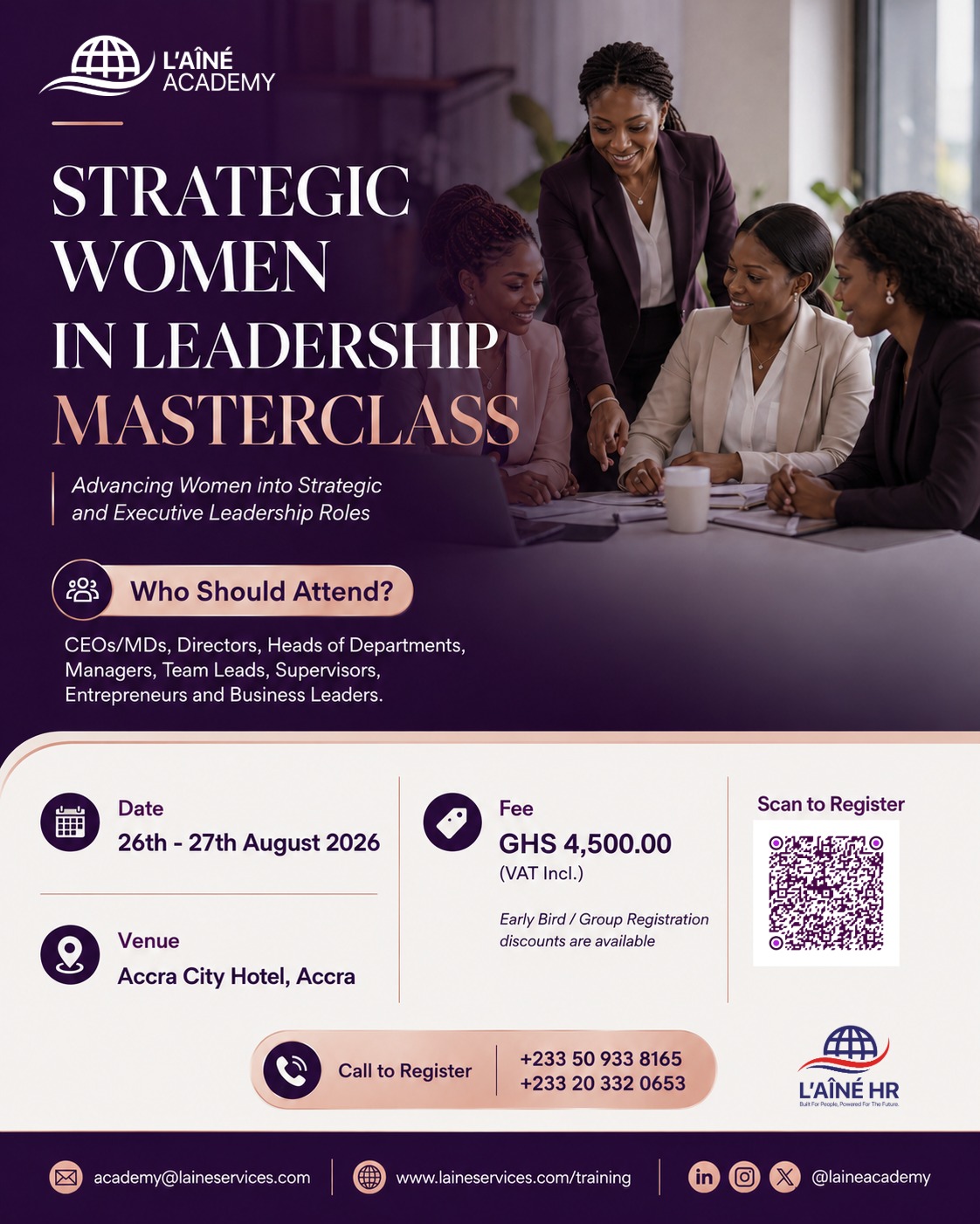 Strategic Women in Leadership Masterclass – Session 4 flyer